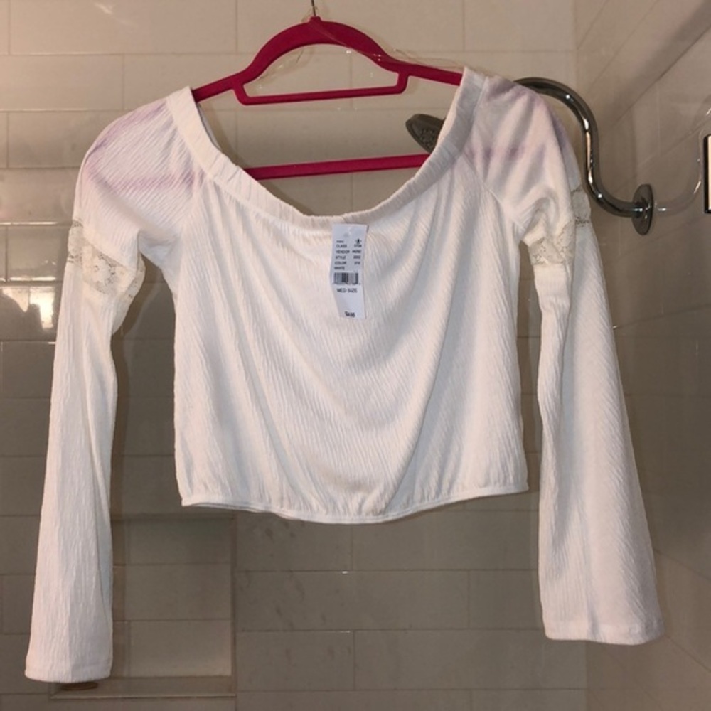 NWT LA Hearts Crop 3/4 Sleeve